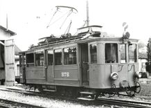 CPM Von kurzer Dauer war das Gastspiel des Saentisbahn CFe 2/2 2 / AB 33 bei der BTB als Dienstwagen