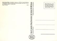 CPM Chur-Arosa Bahn: Endstation Arosa um 1920 mit verschiedenen Fahrzeugen darunter rechts ein Perso