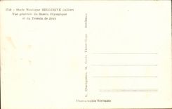 Nautical stage Bellerive - View of the Olympic Basin and Terain de Jeux - CPA