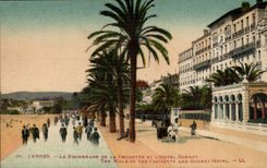 Dimension Azure - Cannes - the Walk of the Small cross and the Hotel Gonnet - The Walk - CPA
