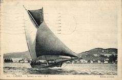 Dimension Azure - Cannes Tartane with the Wind - boat - CPA