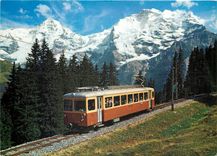 CPM Automotrice de Chemin de fer Lauterbrunnen-Mureren mountain-railway