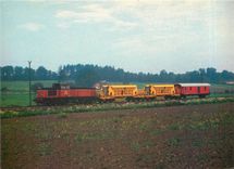 CPM T44 369 med makadaimvagnar vid Spannarp