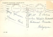 CPM CHAMONIX (Hte-Savoie) - L'Aiguille du Dru et l'hôtel du Montenvers