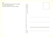 CPM CFL-Diesellokomotiven 854 und 909 vor dem Genzenzuch