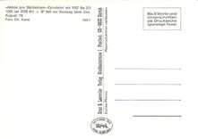 CPM Aktion Pro Sachsitram Extrafahrt mit VBZ Be 2/2 1025