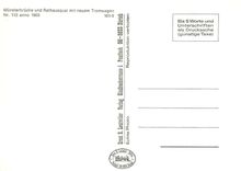 CPM Munsterbrucke und Rathausquai mit neuem Tramwagen Nr 113 anno 1903