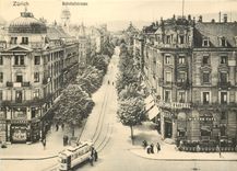 CPM Untere Bahnhofstrasse Zurich um 1900 noch ohne Autos