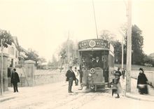 CPM Tram de la première serie (C2/2 1-14  21-27) à Bèthusy  vers 1900.Coll. Musee de l'Elysée Societ