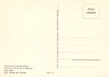 CPM Tram de la première serie (C2/2 1-14  21-27) à Bèthusy  vers 1900.Coll. Musee de l'Elysée Societ