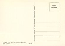 CPM Entre le petit Mont et Coppoz. Vers 1908. Coll.Dalimier