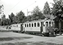 CPM Be 4/4 31 à Berne  Kirchenfeld.Aout 1962. photo J-L Rochaix