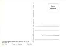 CPM Train pour Berne  entre Worb et Muri  Be 4/4 33 BF2 73 B10.8.4.1956. photo J-J Meltzer