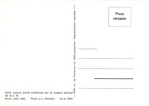 CPM BDt3  voiture pilote construite sur le chassis allongé de la C 55.Worb  out 1962 Photo J-L Rocha