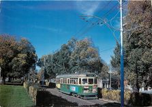 CPM W Class tram 840 glides along Victoria Parade in May 1073   photo by R.J Marsh T 102