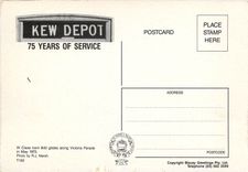 CPM W Class tram 840 glides along Victoria Parade in May 1073   photo by R.J Marsh T 102