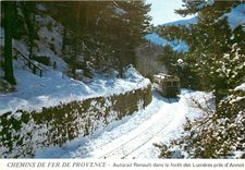 CPM Cette ligne de chemi de fer à voie étroite relie NICE à DIGNE. Parant de la cote d'Azur  elle mo