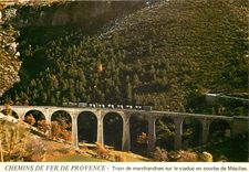 CPM Cette ligne de chemi de fer à voie étroite relie NICE à DIGNE. Parant de la cote d'Azur  elle mo