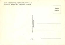 CPM CHEMIN DE FER TOURISTIQUE DU VIVARAIS LIGNE DE TOURNON A LAMASTRE (Ardèche)