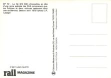 CPM CP 72 Ge 6/6 416 Crocodiles en tête d'une rame spéciale des RhB cmprenant quatre Pullman et