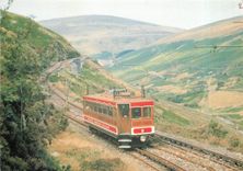 CPM CAR N°5 AT LHERGHY VEG SNAEFELL MOUTAIN RAILWAY