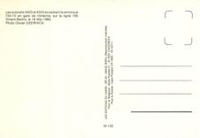 CPM Les autorails 4503 et 4504 encadrant la remorque *