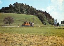 CPM Fahrleitungsdient der Frauenfeld-Wil Bahn unterwegs Zwischen Jakobstal und Matzingen mit Ge 4/47