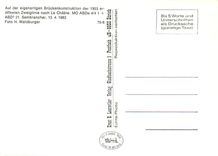 CPM Auf der eigenartigen Brückenkonstruction der 1953