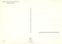 CPM Zurich Blick von der Quaibrucke Bahnhofstrasse  Hauptbahnhof