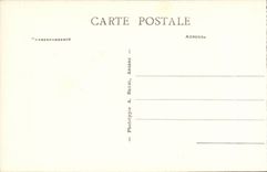 Perros Guirec CPA Beach of Trestraou seen through the trees of the rise of clearness