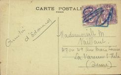 Tregastel Ploumanach CPA L'ilot sur lequel est bati Consteres