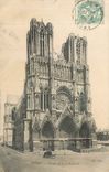CPA REIMS-Farade de la Cathedrale