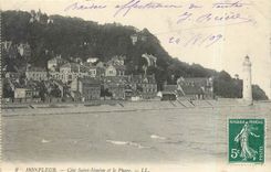 CPA HONFLEUR Cote Saint - Simeon et le Phare.LL