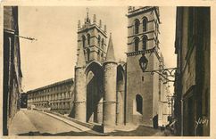 CPA MONTPELLIER.La cathédrale Saint Pierre et la faculté de medeine