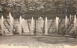 CPA PARC DE VERSAILLES. Le jour des Grandes Eaux-Bassin des Rocailles