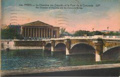 CPA Paris La Chambre des Deputes et le Pont de la Concorde 