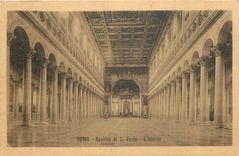 CPA Roma Basilica di S Paolo L'Interno 