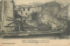 CPA Nancy Ruines de la Fabrique de brosses Rue Sainte Anne 