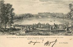 CPA Vue du Chateau de Versailles du cote de l'Orangerie 