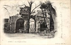 Nimes - the Temple of Diane - CPA