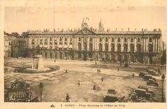 CPA Nancy Place Stanislas et l'Hotel de Ville 
