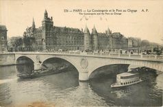 CPA Paris La Conciergerie et le Pont au Change 