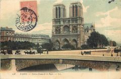 CPA Paris Notre Dame et le Pont 