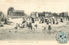 CPA Paris Plage La Plage devant le Casino 