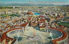 CPA Roma Panorama praso dalla Cupola di S Pietro 