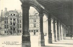CPA Blois Le Chateau La Colonnade Louis XII et la Facade Francois 