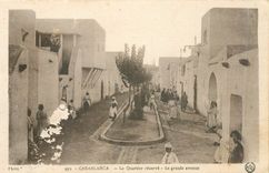 CPA Casablanca Le Quartier reserve Le grande avenue 
