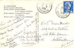 CPA Souvenir de Constantine En haut a gauche Hotel Cirta