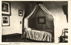 castle of Combourg - or celebrates it Chateaubriand writer passed part of his childhood - sight of the room - CPA
