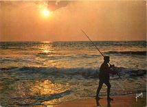 CPM Le Pecheur au crepuscule 